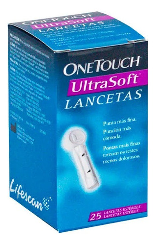 Lancetas One Touch Ultra Soft  6 Cajas Por 10.000