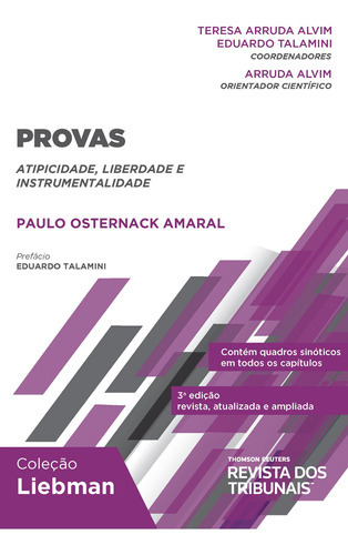 Provas, De Teresa Arruda Alvim. Editora Revista Dos Tribunais, Capa Mole Em Português