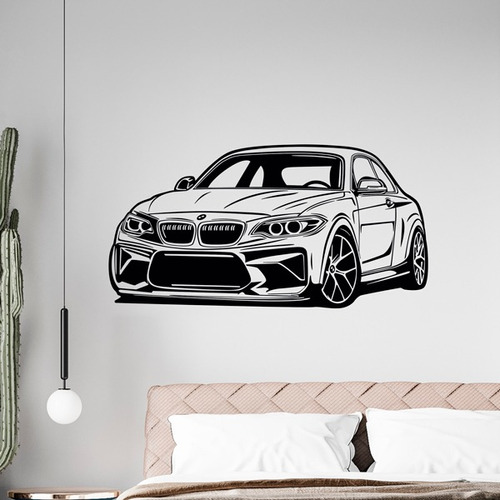 Vinilo Decorativo Para Pared - Auto Bmw M2