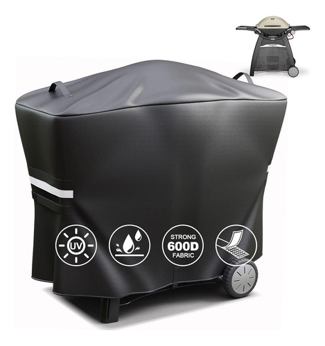 Cubierta De Parrilla 7112 Para Parrillas De Gas Weber Q2000,