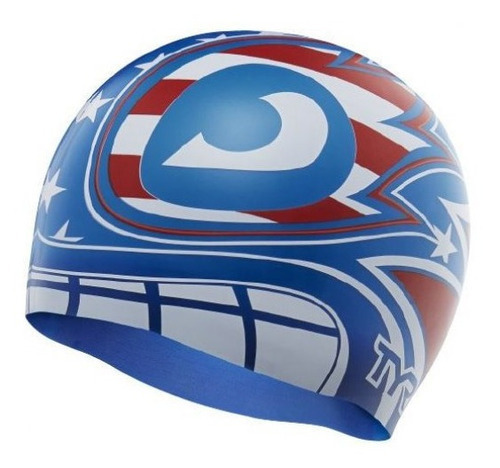 Gorra Natacion Tyr Mask Liberator Color Azul