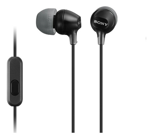 Audífonos Sony  Con Micrófono Mdr-ex15ap Color Negro