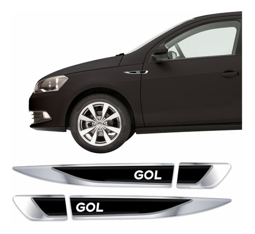 Emblema Volkswagen Gol Aplique Lateral Resinado Res32 Fgc