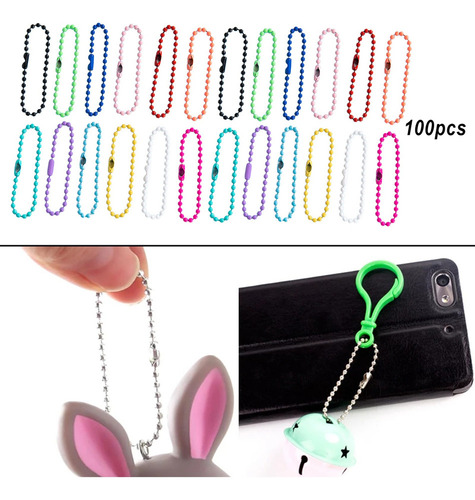 Va 100 Collares De Cadena De Bolas A Granel, Cuentasv .