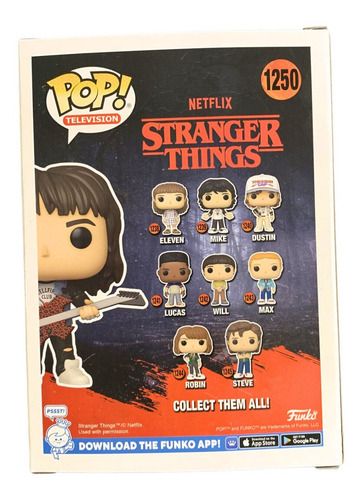 Action Figure Eddie Stranger Things Guitar De Funko Pop!