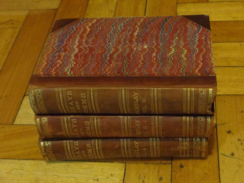 Macaulay. Miscellaneus Essays And Poems. 3 Tomos 1880 I&-.