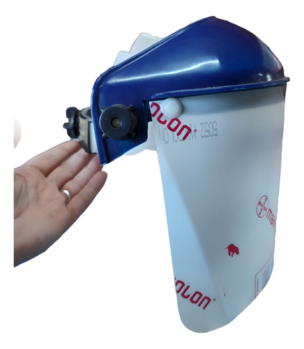 Mascara Protector Facial Antiempañe Regulable Azul