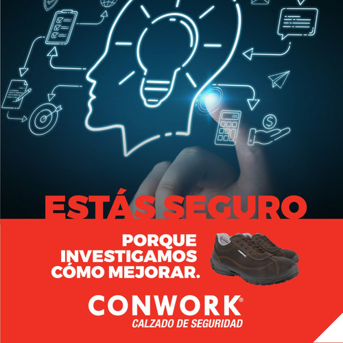 Imagen 7 de 10 de Calzado De Seguridad Conwork Ergon 103za Titan Chocolate