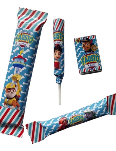 Candy Bar Personalizado Paw Patrol Golosinas Para 10 Niños