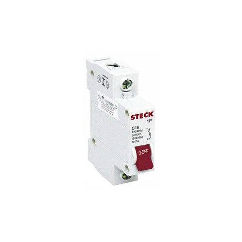 Disjuntor Unipolar 80a Curva C 10ka Sdd1c80 Steck