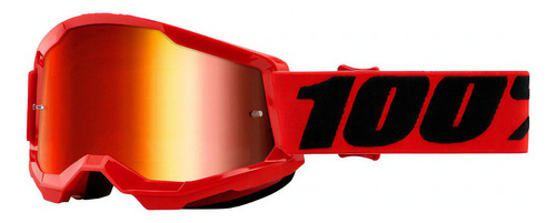 Goggles 100% Strata 2 Red Motocross Downill Mica Rojo