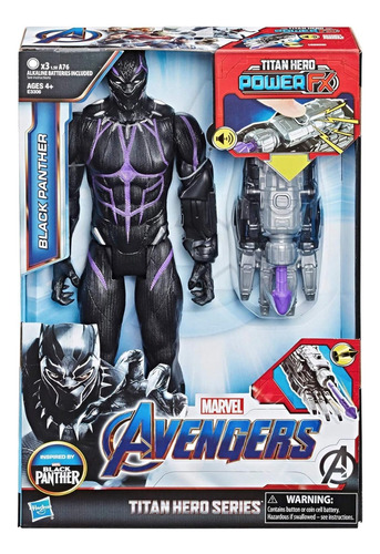 Marvel Endgame Titan Hero Power Fx Pantera Negra