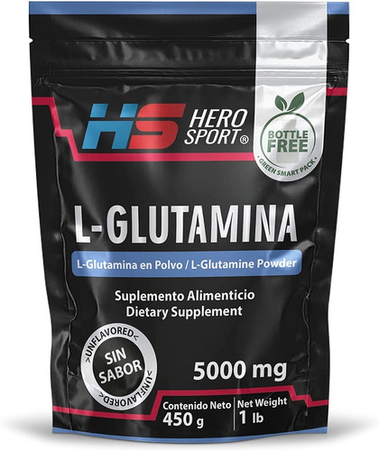 Hero Sport L-glutamina En Polvo 5000mg 450g