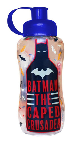 Garrafa Squeeze Batman Caped Crusader Dc Tubo De Gelo 550 Ml