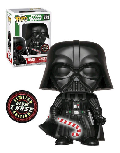 Darth Vader 279 Chase Glow Dark Holiday Funko Pop Star Wars