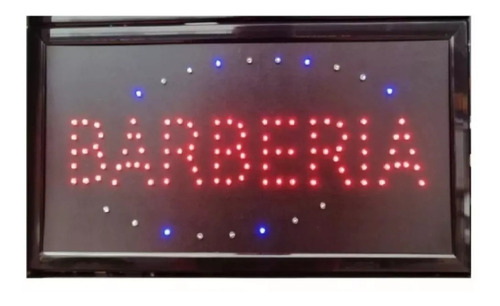 Cartel Luminoso Led De Barberia Con Movimiento