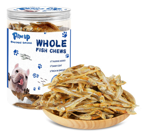 Pawup Golosinas De Pescado Entero Para Perros, Pescado Natur