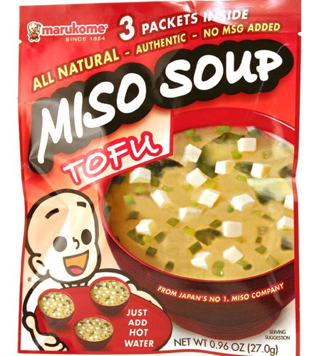 Marukome Mezcla De Sopa De Tofu Miso Dry 0.96 Oz