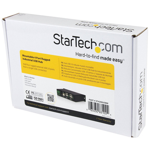 Startech.com Montable De 4 Puertos Usb Hub Resistente Indust