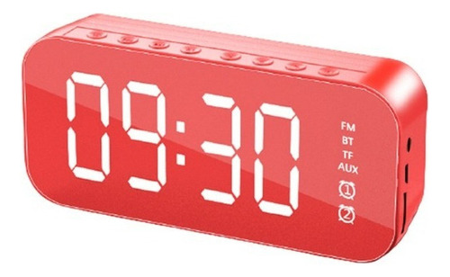 Reloj Despertador Con Espejo Digital Y Altavoz Bluetooth