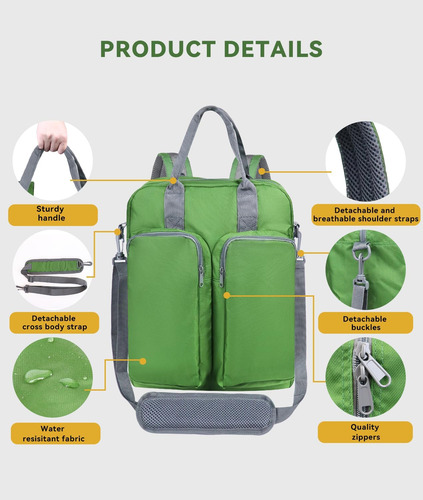 Devonwide Mochila Ligera E Informal Para Ordenador Portátil