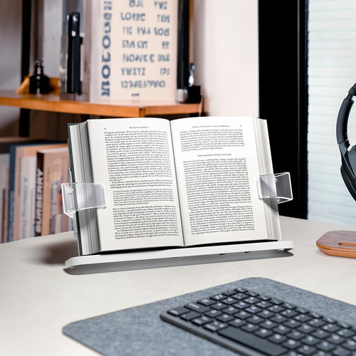 Soporte Para Libros Cristalino Con Manos Libres, Orificio Aj