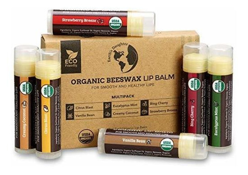 Bálsamos Y Hidratantes - Usda Organic Lip Balm 6-pack By Ear