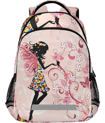 Mochila De Mariposa De Hadas Para Niñas Y Niñas, Mochila .