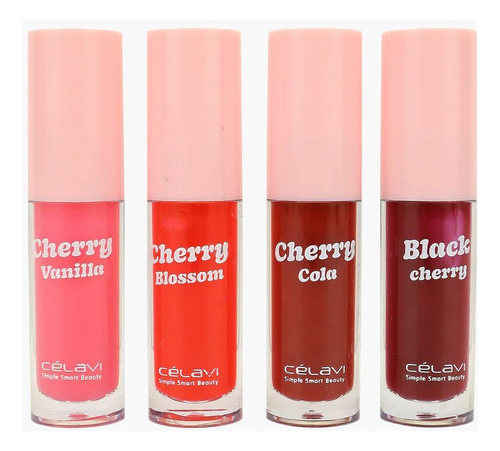 Kit De Labios Cherry Berry Rosita Fresita Celavi