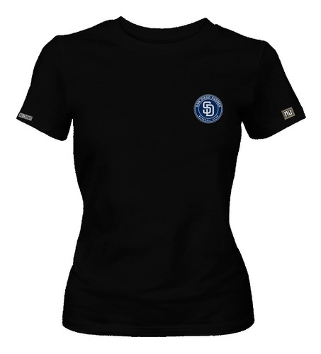 Camiseta San Diego Padres Logo Circulo Beisbol Mujer Phd