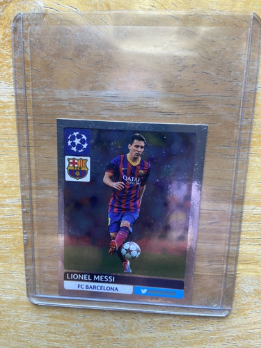 Lionel Messi 1 Tarjeta Sticker Cromada Uefa Champ League 301