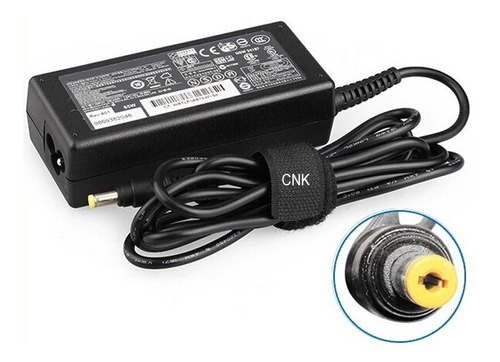 Cargador Para Notebook Hp 18,5v 3,5a 1,7mm / Punta Amarilla