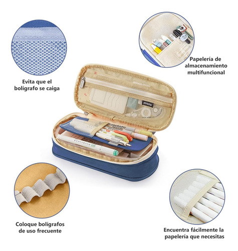 Bolsa Almacenamiento Para Estuches Lápices De Gran Capacidad