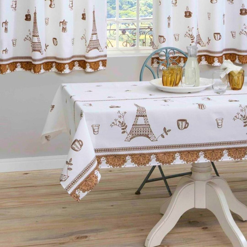 Toalha De Mesa Quadrada 145 X 140 Estampada 4 Lugares Sultan