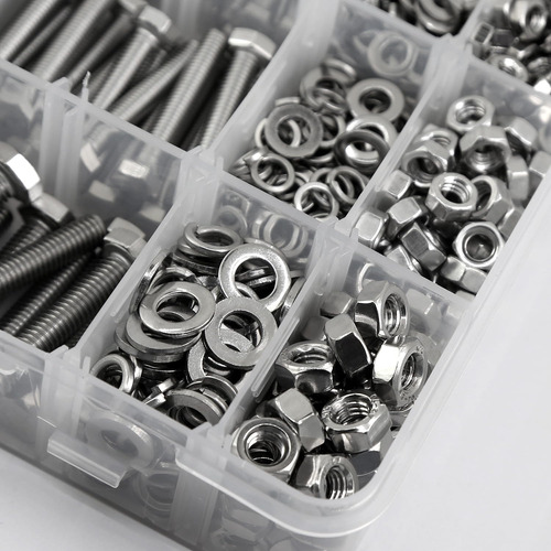 Yeezet 1000pcs M4 M5 M6 Tornillos Y Tuercas Arandelas Sur...