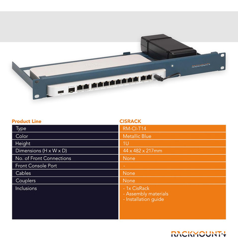 Firewall Cisco Meraki Rack 1u Con Conexiones Frontales