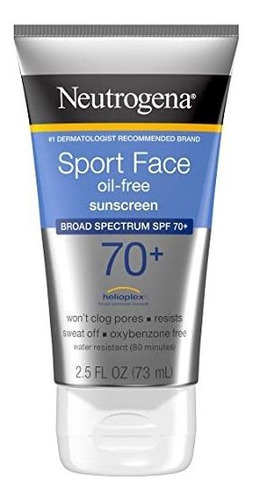 Loción Neutrogena Sport Face Protector Solar Facial 70 Fps