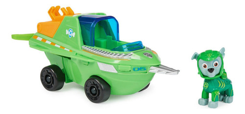 Paw Patrol: Aqua Pups - Rocky Con Vehiculo Acuatico