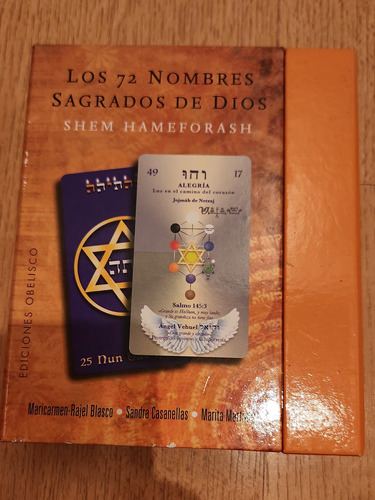 Cartas Oraculo Los 72 Nombres De Dios De Ediciones Obelisco