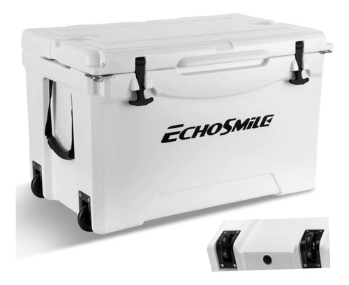 Hielera  Xl Echo Smile Cooler Camping Con Ruedas 120 Latas