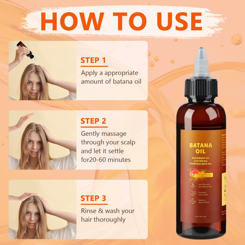 Fórmula Natural Para El Cabello Batana, Aceite De Batana Líq