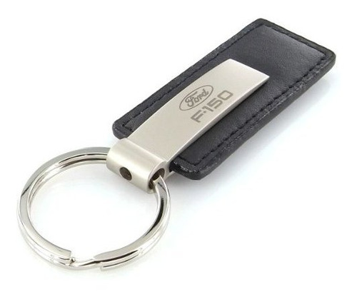 Imagen 4 de 5 de Ford F-150 Negro Cuero Rectangular Llavero