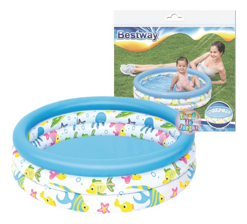 Pileta Inflable Infantil Redonda 102cm Bebe Balcon Bestway