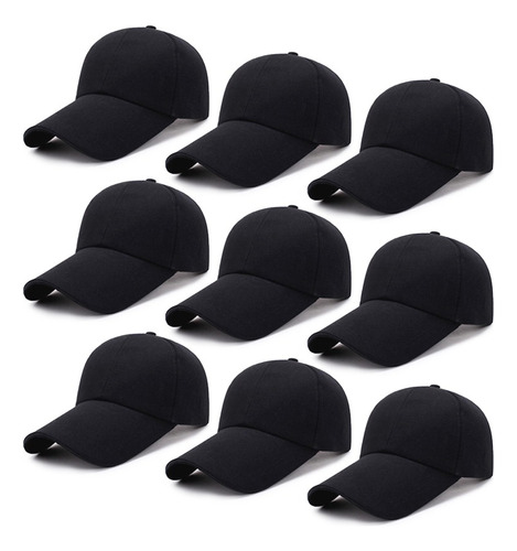 9 Pack Gorras De Béisbol Cómoda Para Deportes Al Aire Libre