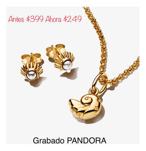 Collar Y Aretes Con Sin Compatible Marca Pandora,plata