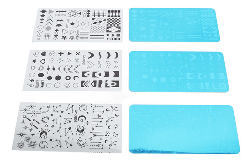 Kit De Estampado De Láminas Para Plantillas De Uñas, Acero I
