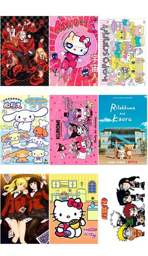 Posters Mayoreo Sanrio Kakegurui Kitty Anime 44 Pzs Indv Bag