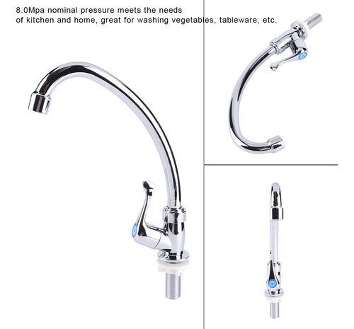 Grifo De Agua Fría De Plástico Abs Para Baño