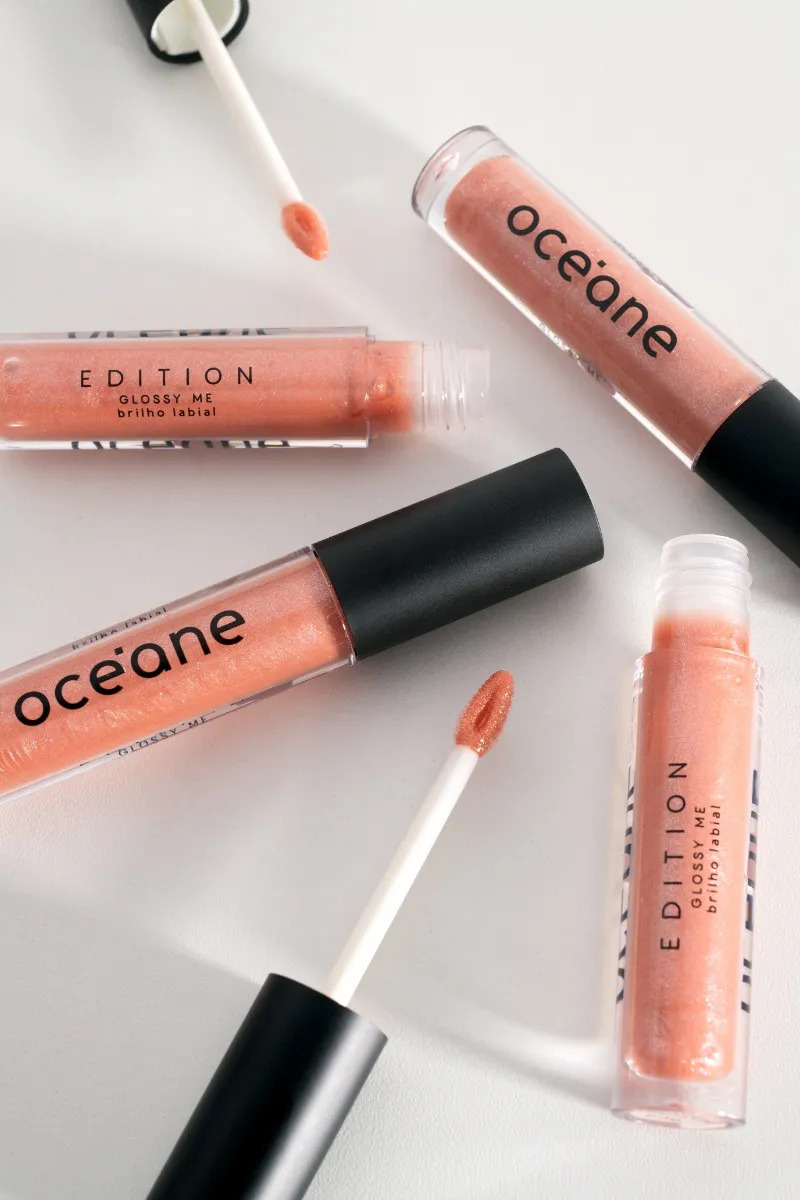 Brilho Labial Glossy Me Océane - Natural Rose 4g Rosa Claro