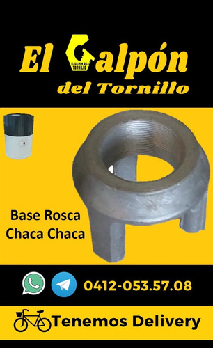 Base Rosca Para Lavadora Chaca Chaca Tuba Metal Aluminio